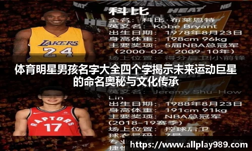 体育明星男孩名字大全四个字揭示未来运动巨星的命名奥秘与文化传承